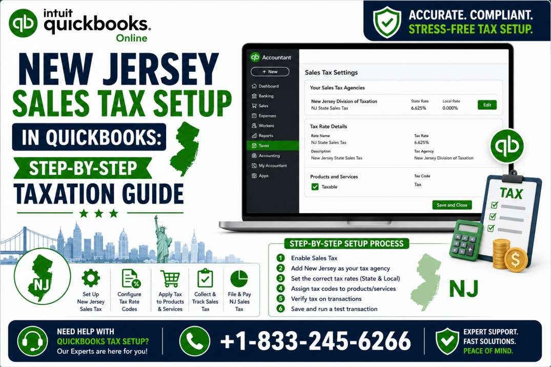 New Jersey Sales Tax Setup in QuickBooks
