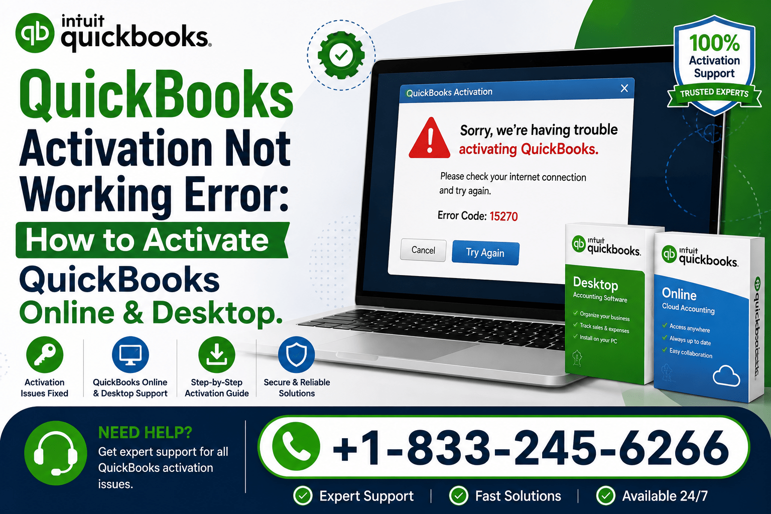QuickBooks Activation Not Working Error