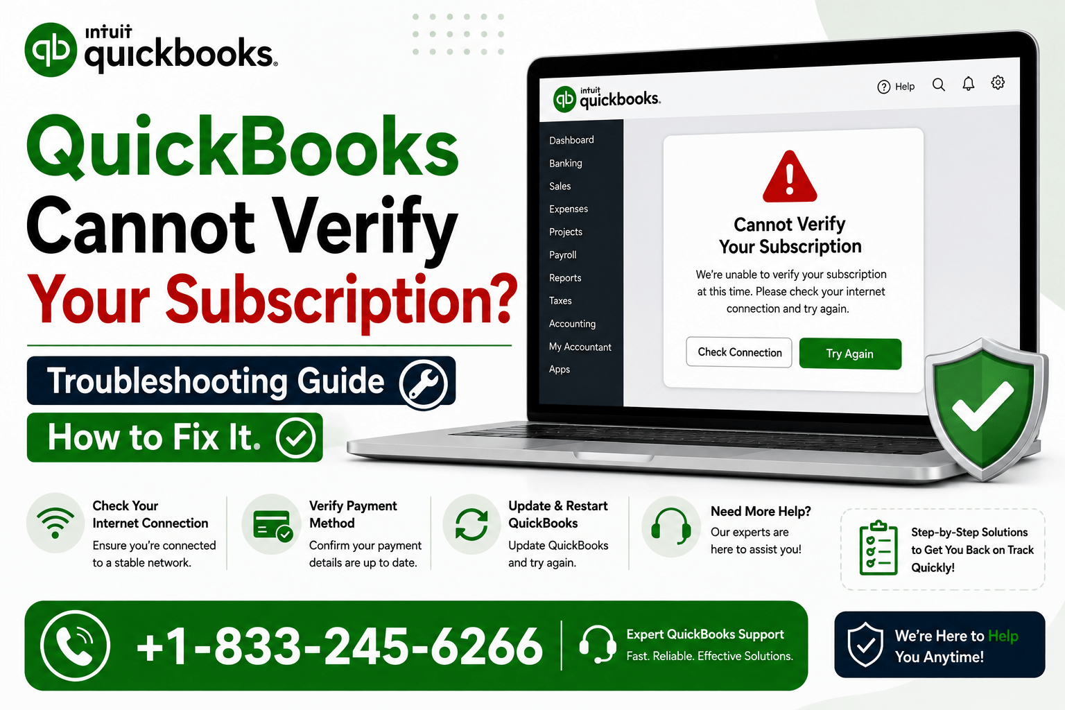 QuickBooks Cannot Verify