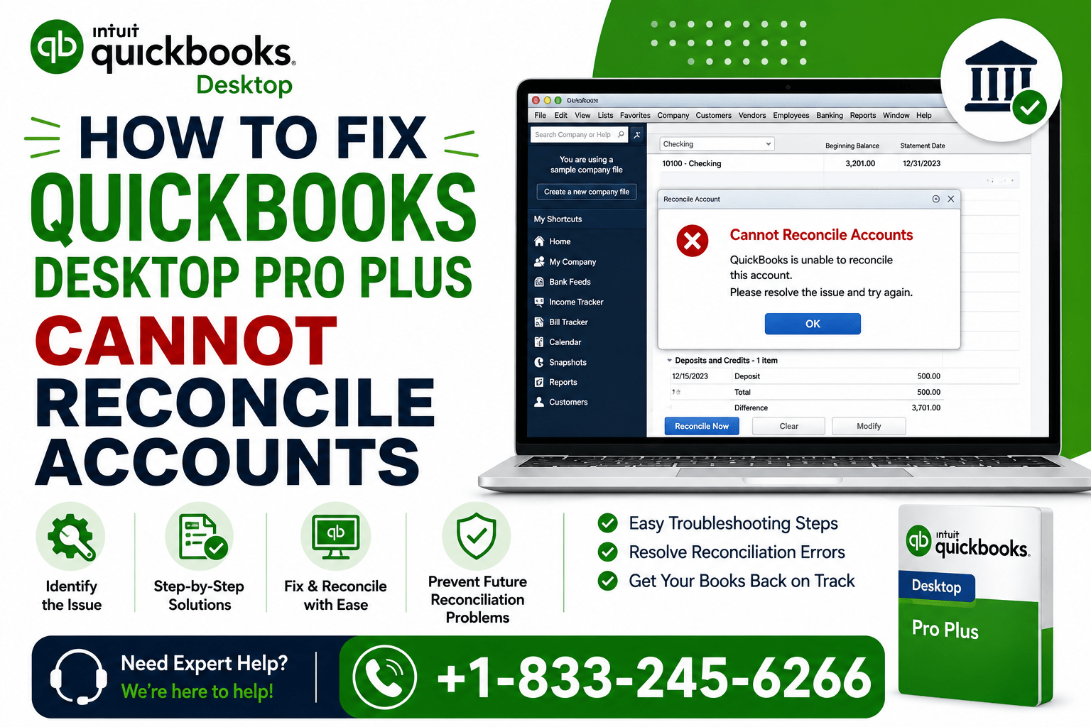 QuickBooks Desktop Pro Plus Cannot