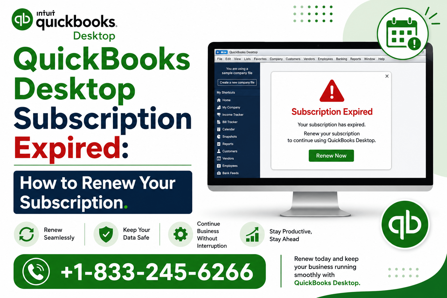 QuickBooks Desktop subscription has expired