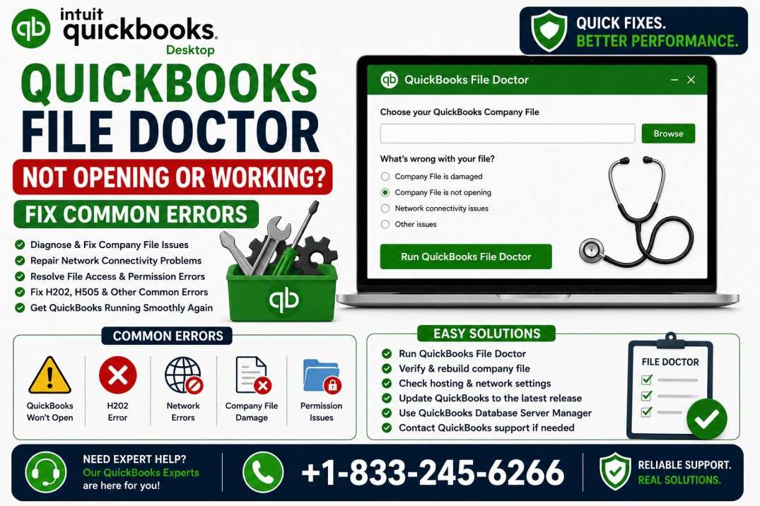 QuickBooks File Doctor Not Opening