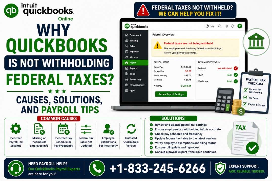 QuickBooks Is Not Withholding Federal