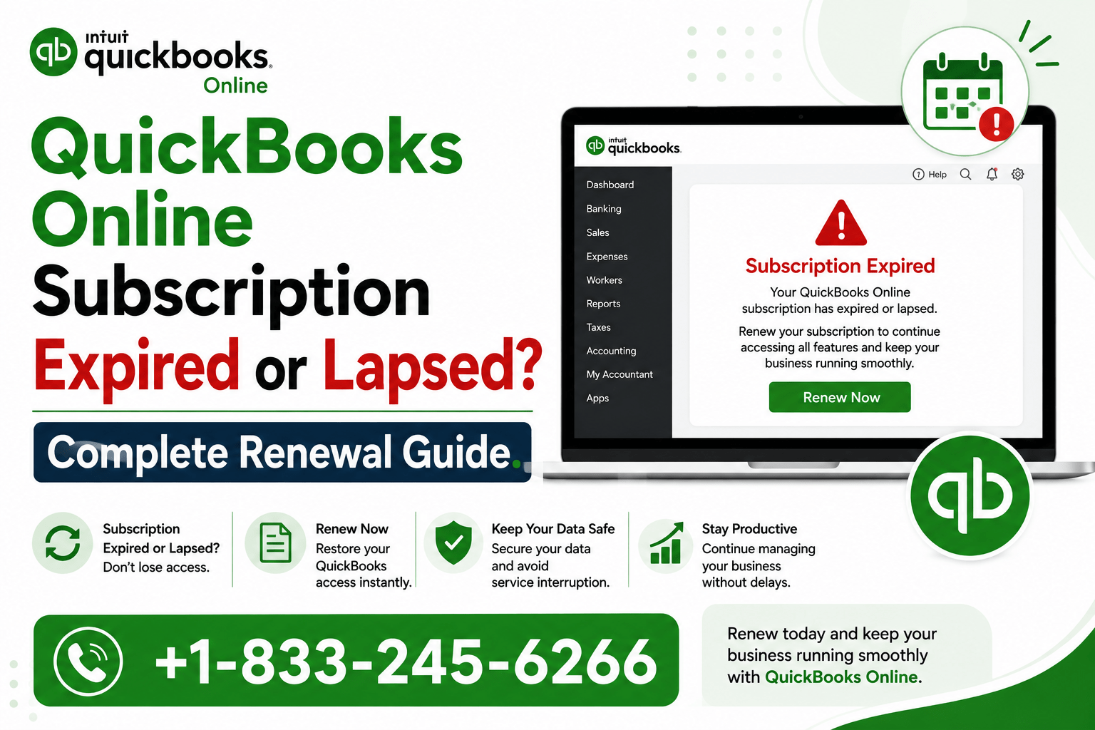 QuickBooks Online subscription expired
