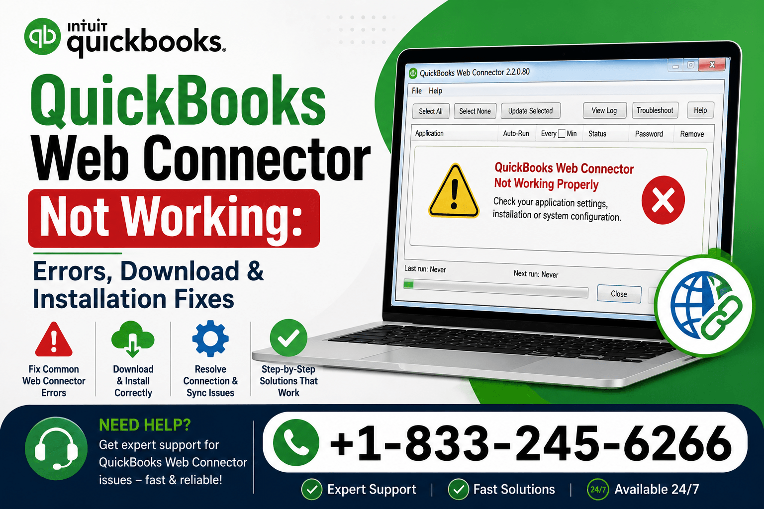 QuickBooks Web Connector Not Working