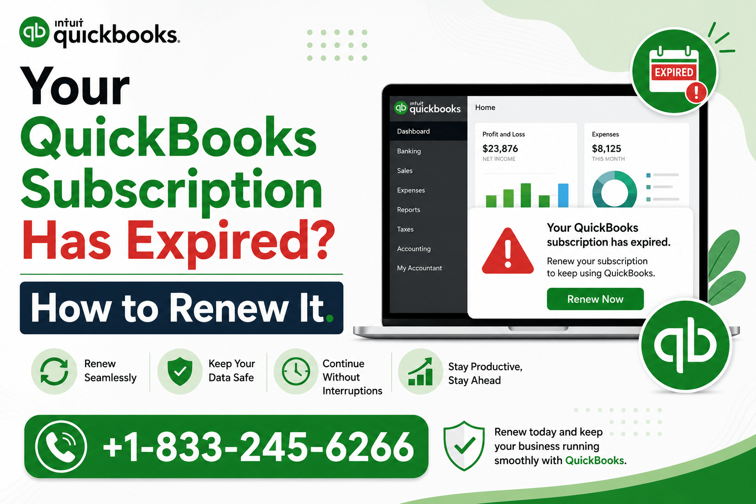 QuickBooks subscription has expired