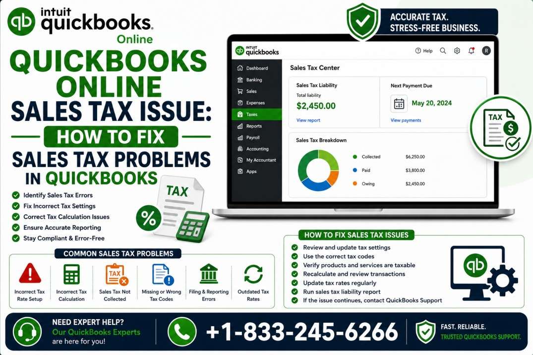 QuickBooks Online sales tax issue
